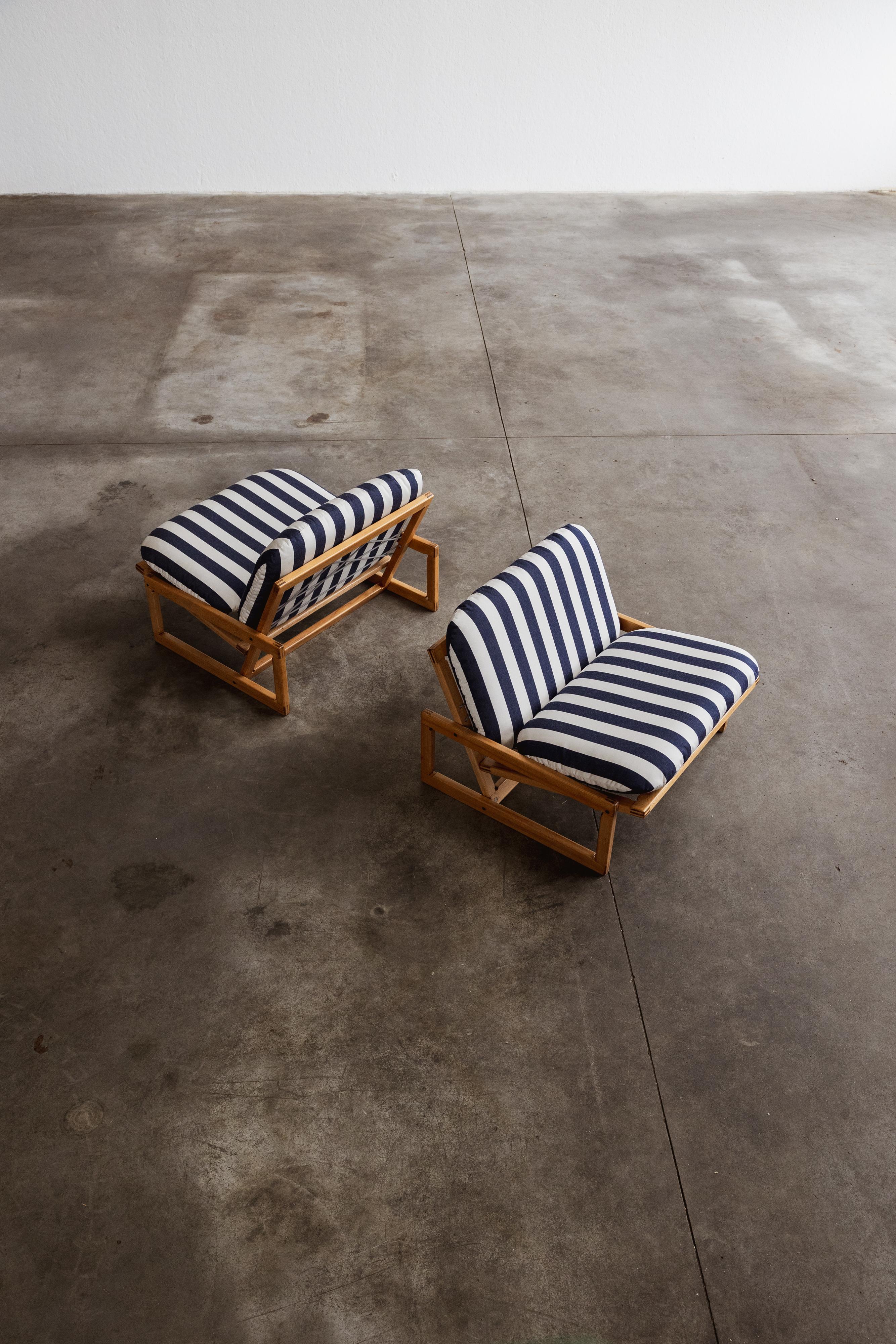 Easy Chairs von Afra & Tobia Scarpa Carlotta für Cassina, 1967, 2er-Set, Sessel im Angebot 2