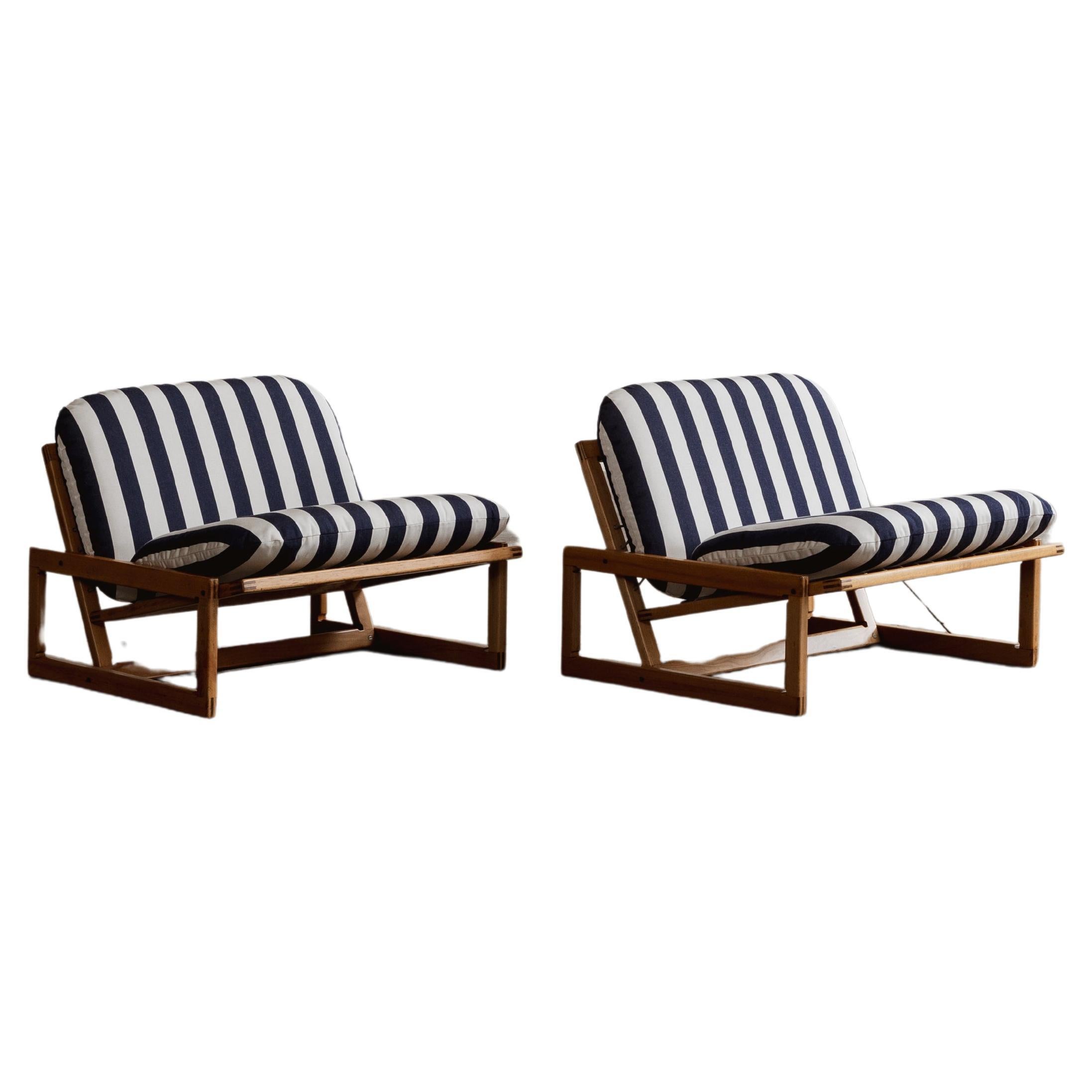 Afra & Tobia Scarpa "Carlotta" Easy Chairs per Cassina, 1967, Set di 2