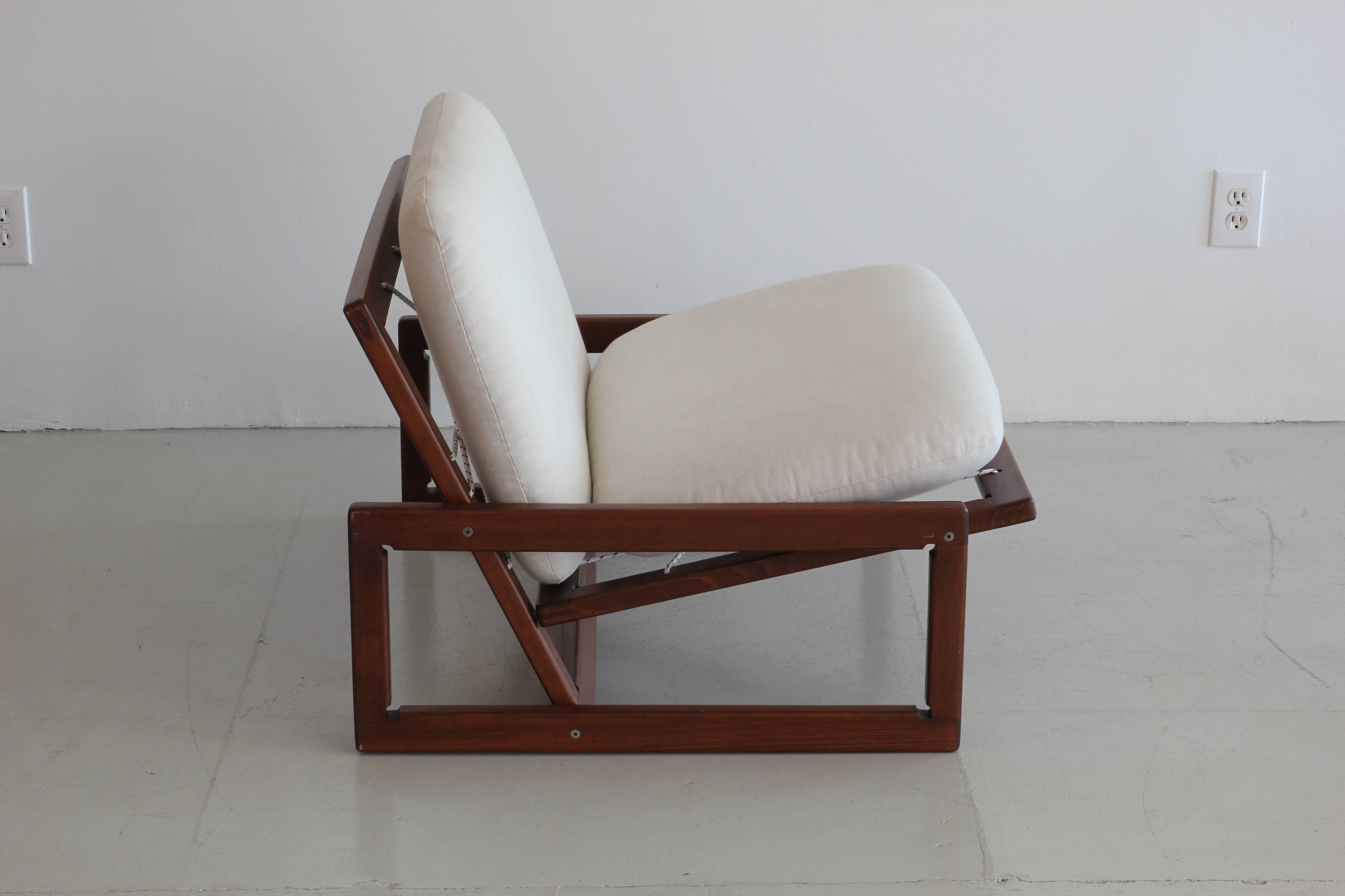 Linen Afra & Tobia Scarpa Carlotta Lounge Chairs