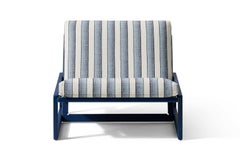 Afra & Tobia Scarpa ‘Carlotta’ Outdoor Blue Armchair for Cassina, Italian Design