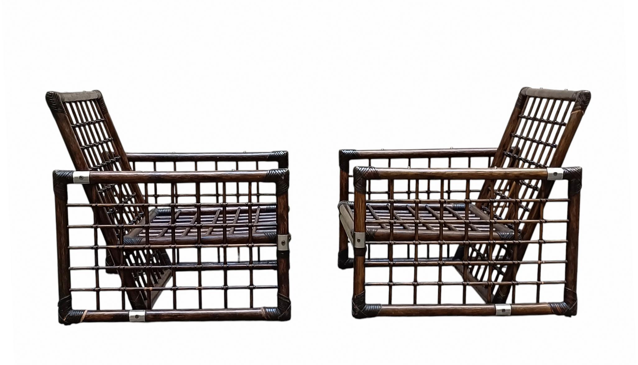 Afra & Tobia Scarpa Paire de fauteuils de la série Basilan, Italie, années 1970 Bon état - En vente à Naples, IT