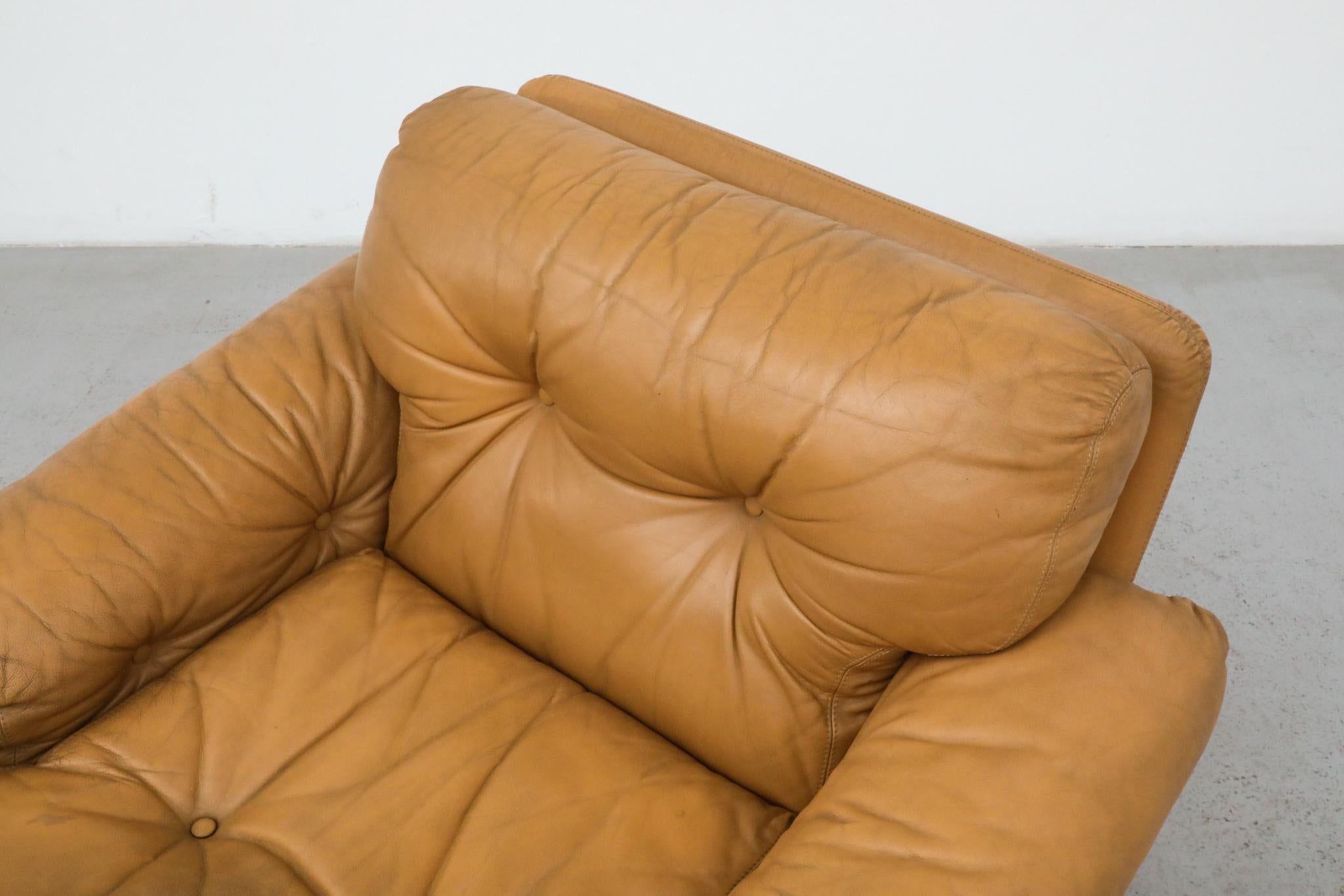 Afra & Tobia Scarpa 'Coronado' Butterscotch-Leder-Sessel, 1966 im Angebot 5