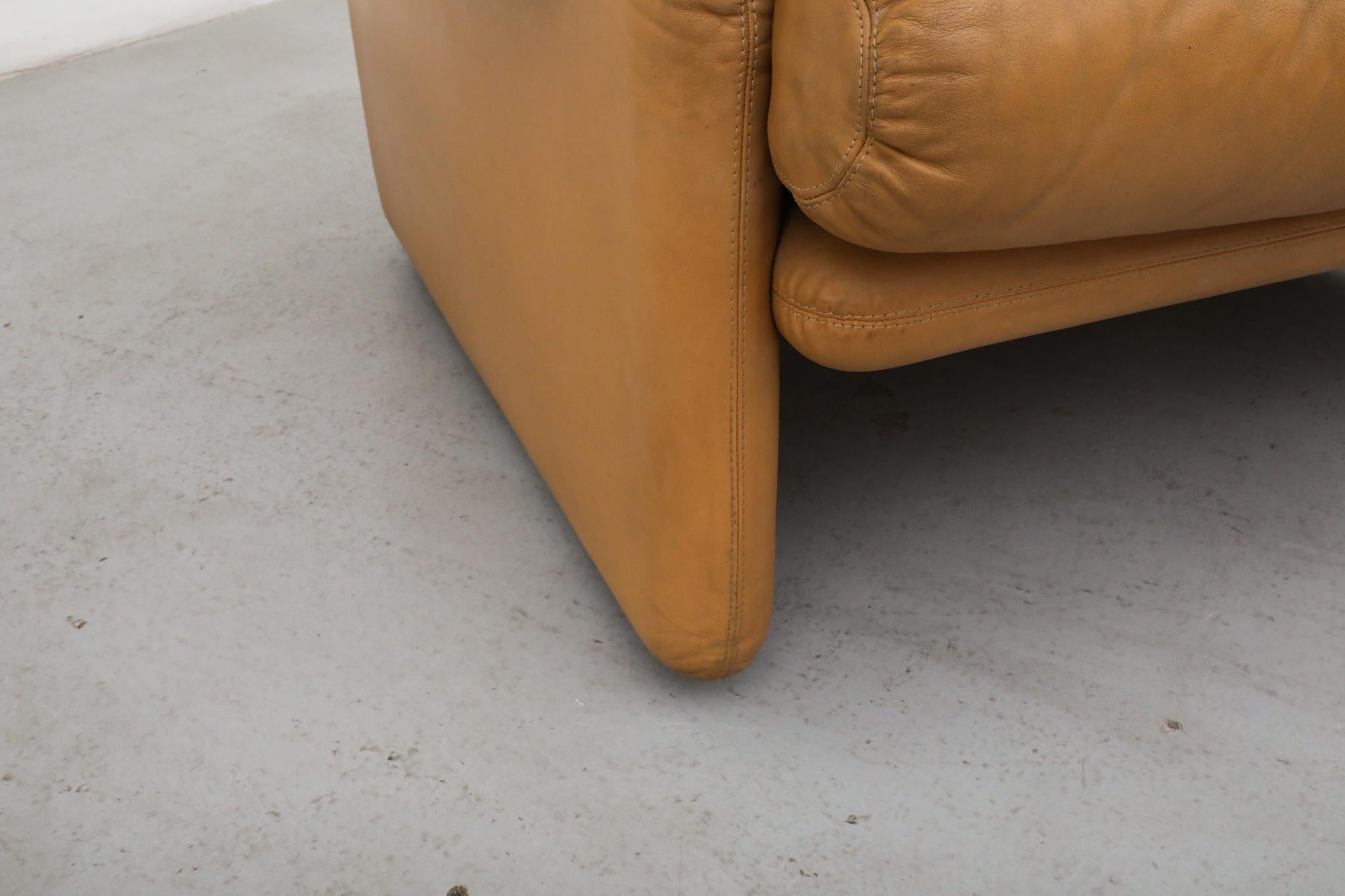 Afra & Tobia Scarpa 'Coronado' Butterscotch-Leder-Sessel, 1966 im Angebot 10