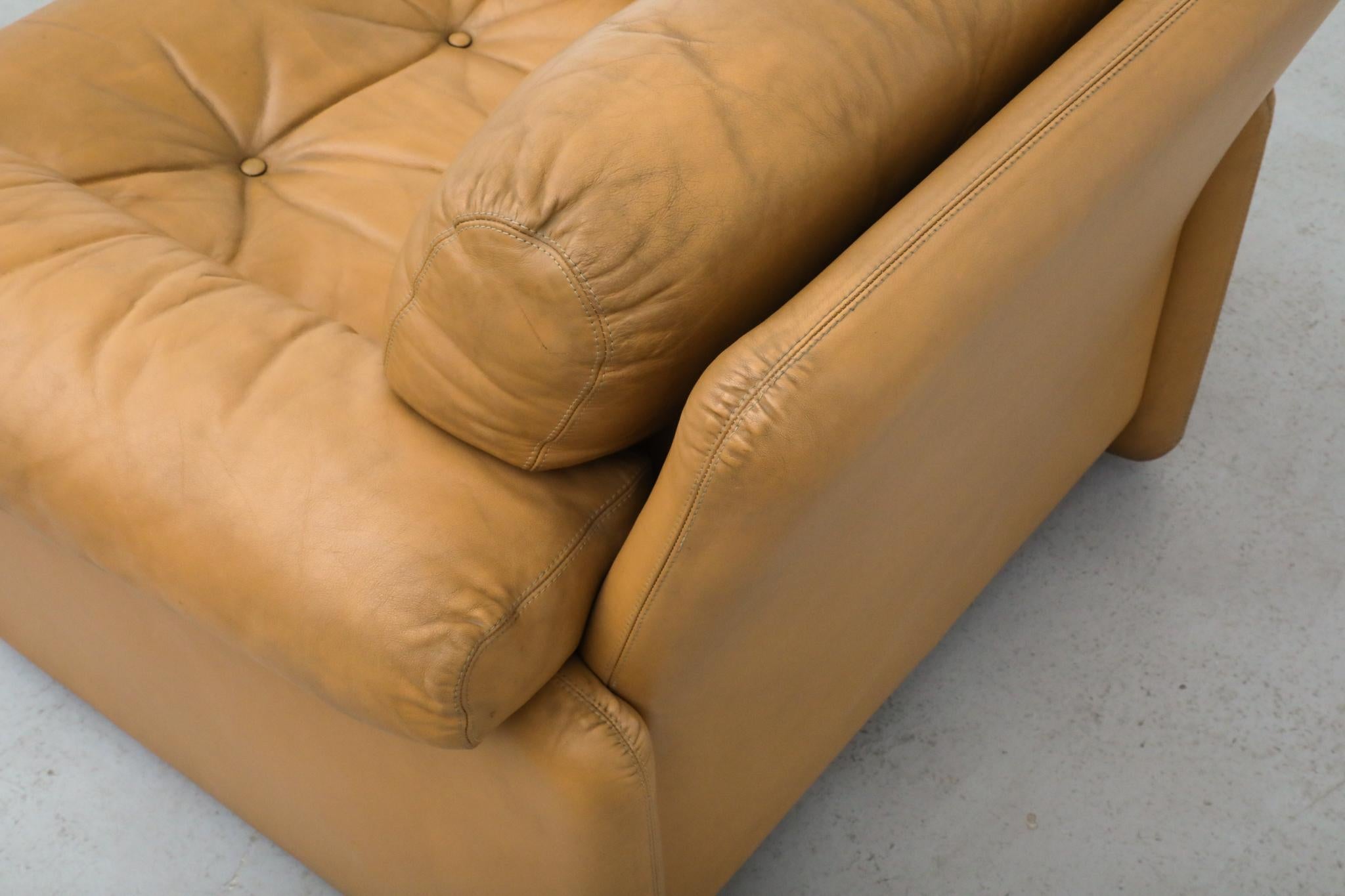 Afra & Tobia Scarpa 'Coronado' Butterscotch-Leder-Sessel, 1966 im Angebot 12
