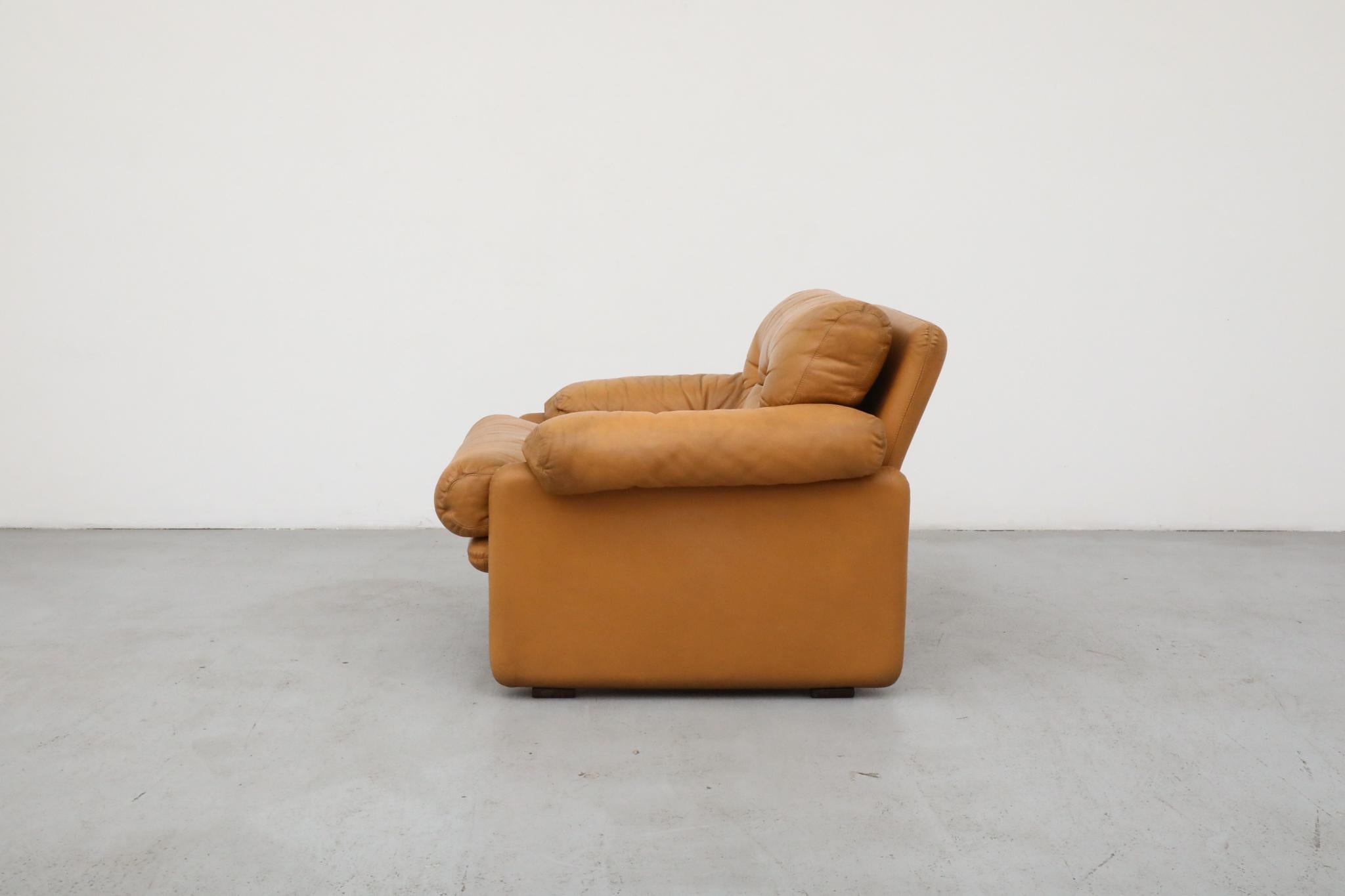 Afra & Tobia Scarpa 'Coronado' Butterscotch-Leder-Sessel, 1966 (Italienisch) im Angebot