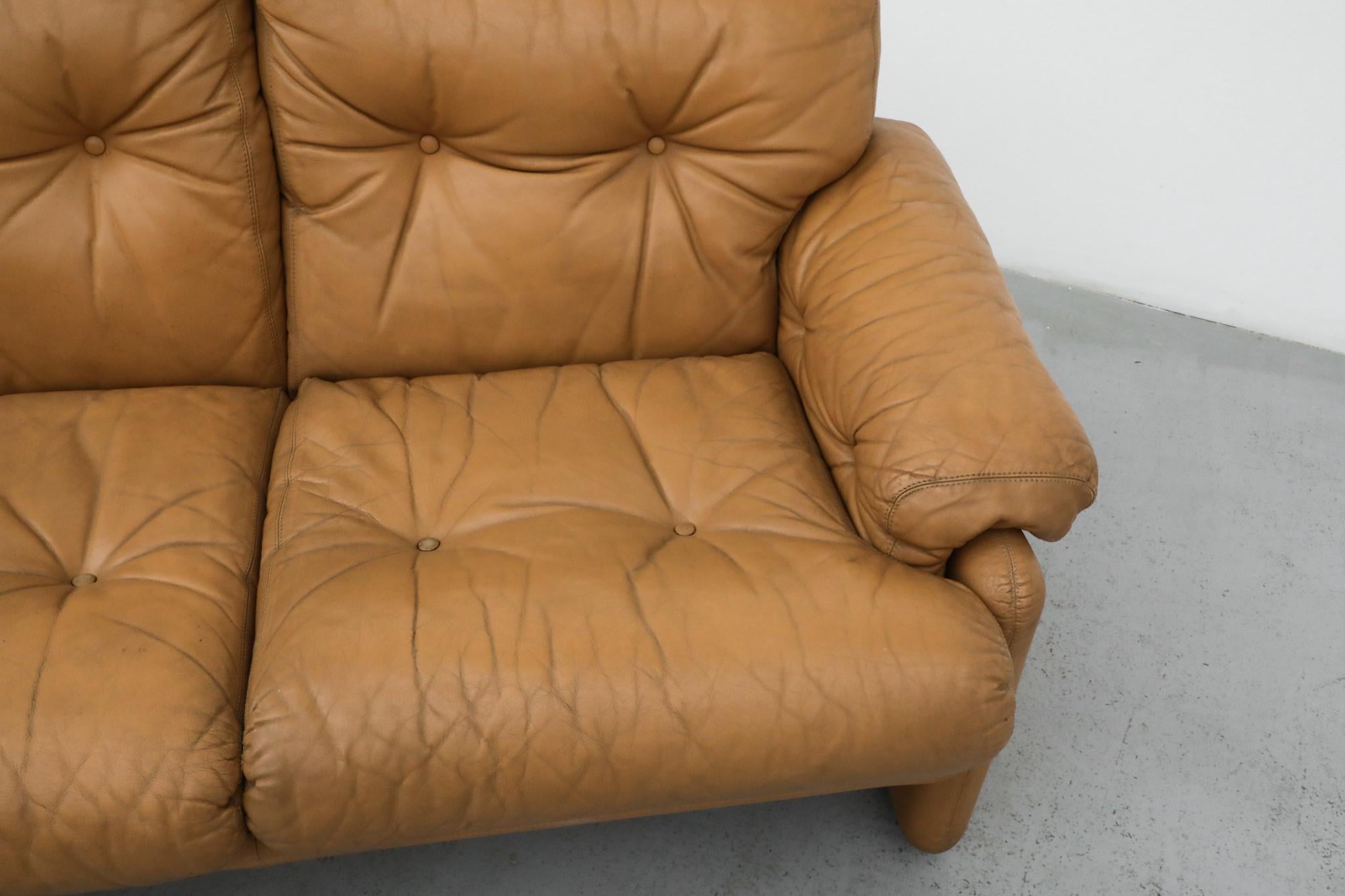 Afra & Tobia Scarpa 'Coronado' Loveseat for B&B Italia, 1966 For Sale 3