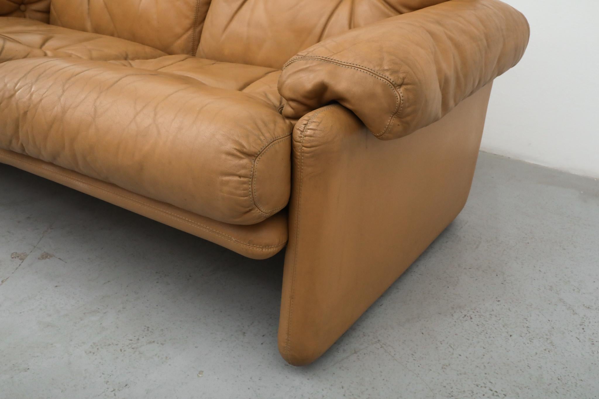 Afra & Tobia Scarpa 'Coronado' Loveseat for B&B Italia, 1966 For Sale 5