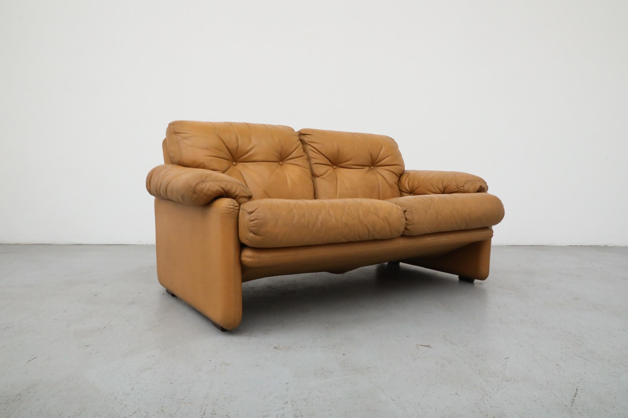 Afra & Tobia Scarpa 'Coronado' Loveseat for B&B Italia, 1966 For Sale 1