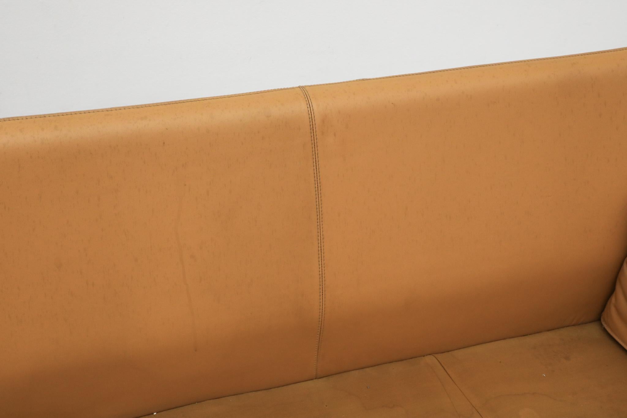 Afra & Tobia Scarpa 'Coronado' Sofa in Butterscotch Leather for B&B Italia, 1966 im Angebot 11