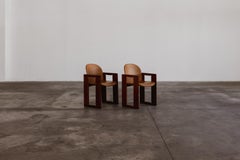 Afra & Tobia Scarpa "Dialogo" Chairs for B&B Italia, Cognac, 1973, set of 2