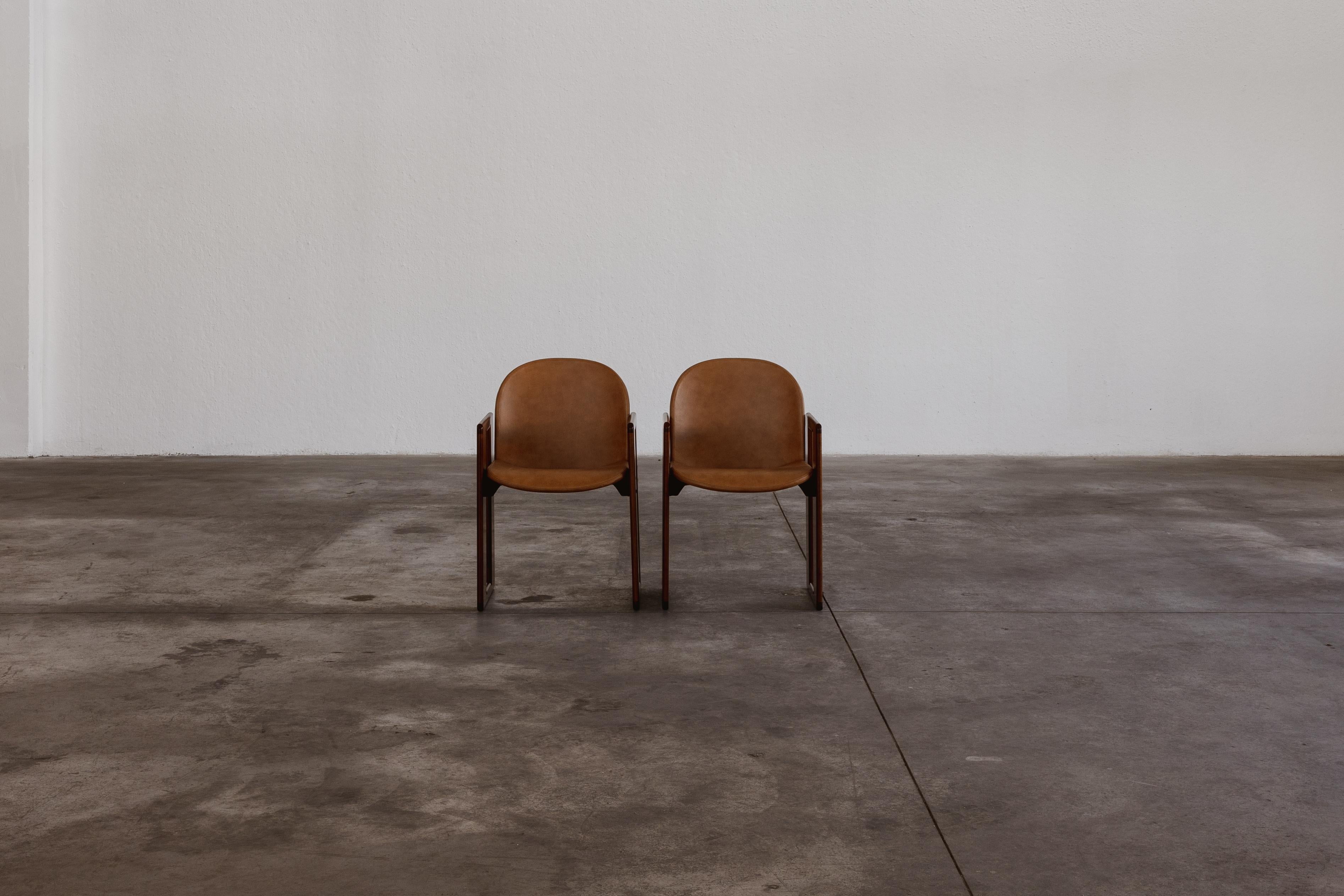 Mid-Century moderno Sedie da pranzo Afra & Tobia Scarpa 