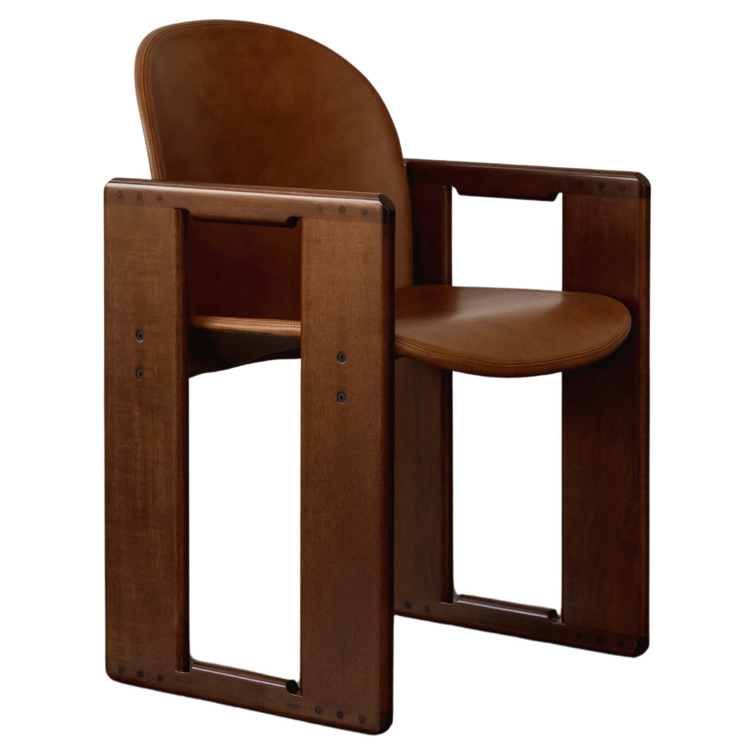 Afra & Tobia Scarpa "Dialogo" Dining Chair for B&B Italia, 1973