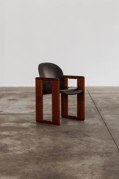 Afra & Tobia Scarpa "Dialogo" Chairs for B&B Italia, Black, 1973, set of 12