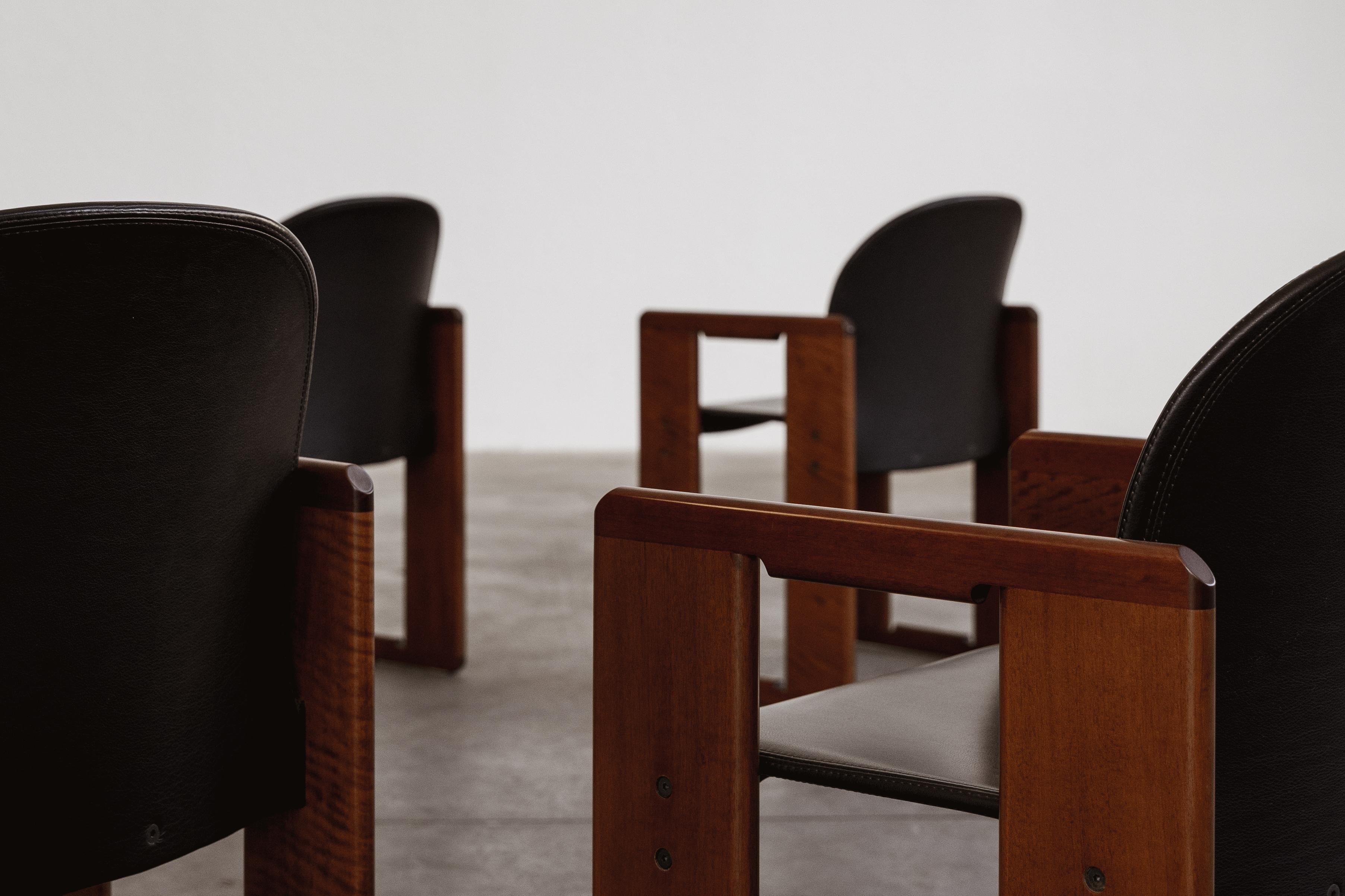 Esszimmerstühle „Dialogo“ von Afra & Tobia Scarpa für B&B Italia, 1973, 12er-Set, Set im Angebot 2