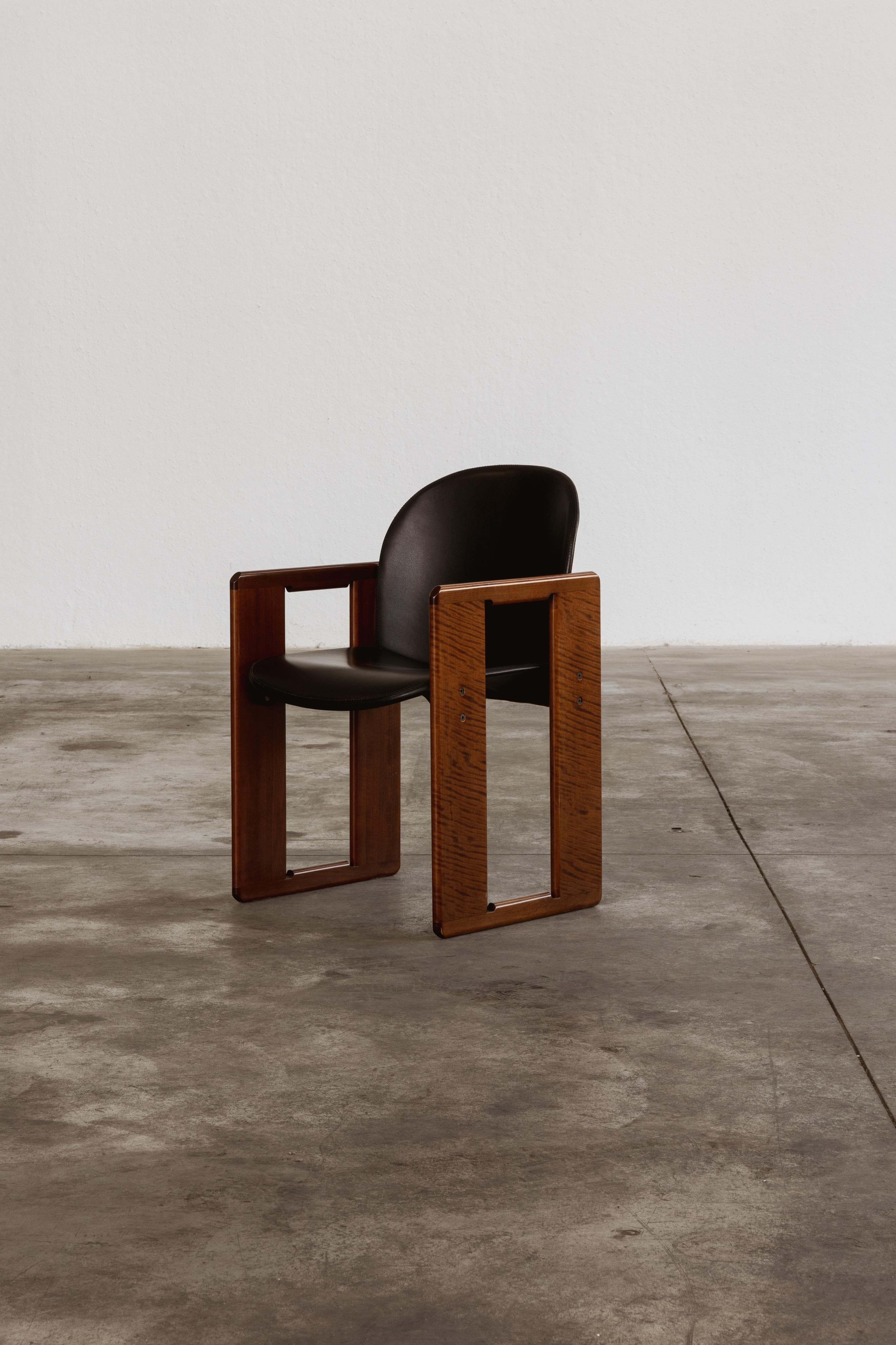 Esszimmerstühle „Dialogo“ von Afra & Tobia Scarpa für B&B Italia, 1973, 2er-Set, Set (Italienisch) im Angebot