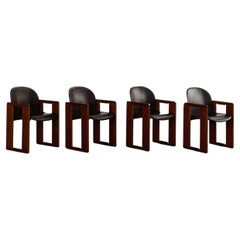 Sillas de comedor "Dialogo" de Afra & Tobia Scarpa para B&B Italia, 1973, juego de 4