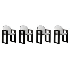 Afra & Tobia Scarpa "Dialogo" Dining Chairs for B&B Italia, 1973, Set of 4
