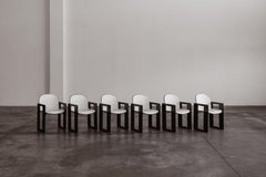 Sedie "Dialogo" di Afra & Tobia Scarpa per B&B Italia, bianco, 1973, Set di 6