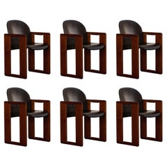 Sillas de comedor "Dialogo" de Afra & Tobia Scarpa para B&B Italia, 1973, lote de 6