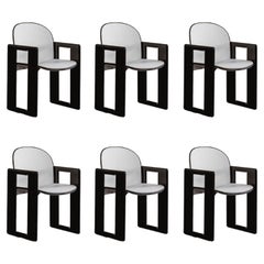 Sillas de comedor "Dialogo" de Afra & Tobia Scarpa para B&B Italia, 1973, juego de 6