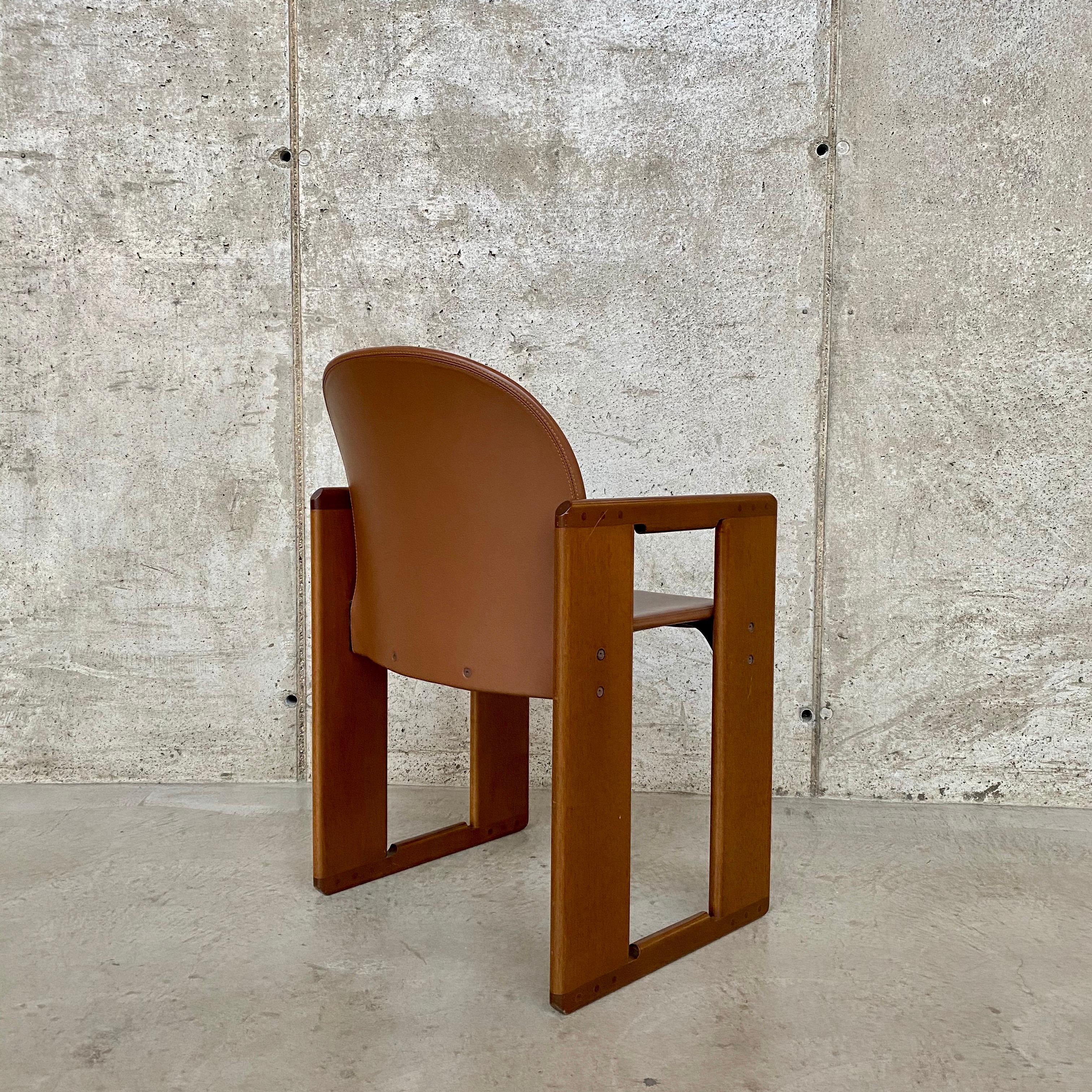 Afra & Tobia Scarpa “Dialogo” Dining Chairs for B&B Italia, 1974, Set of 4 5