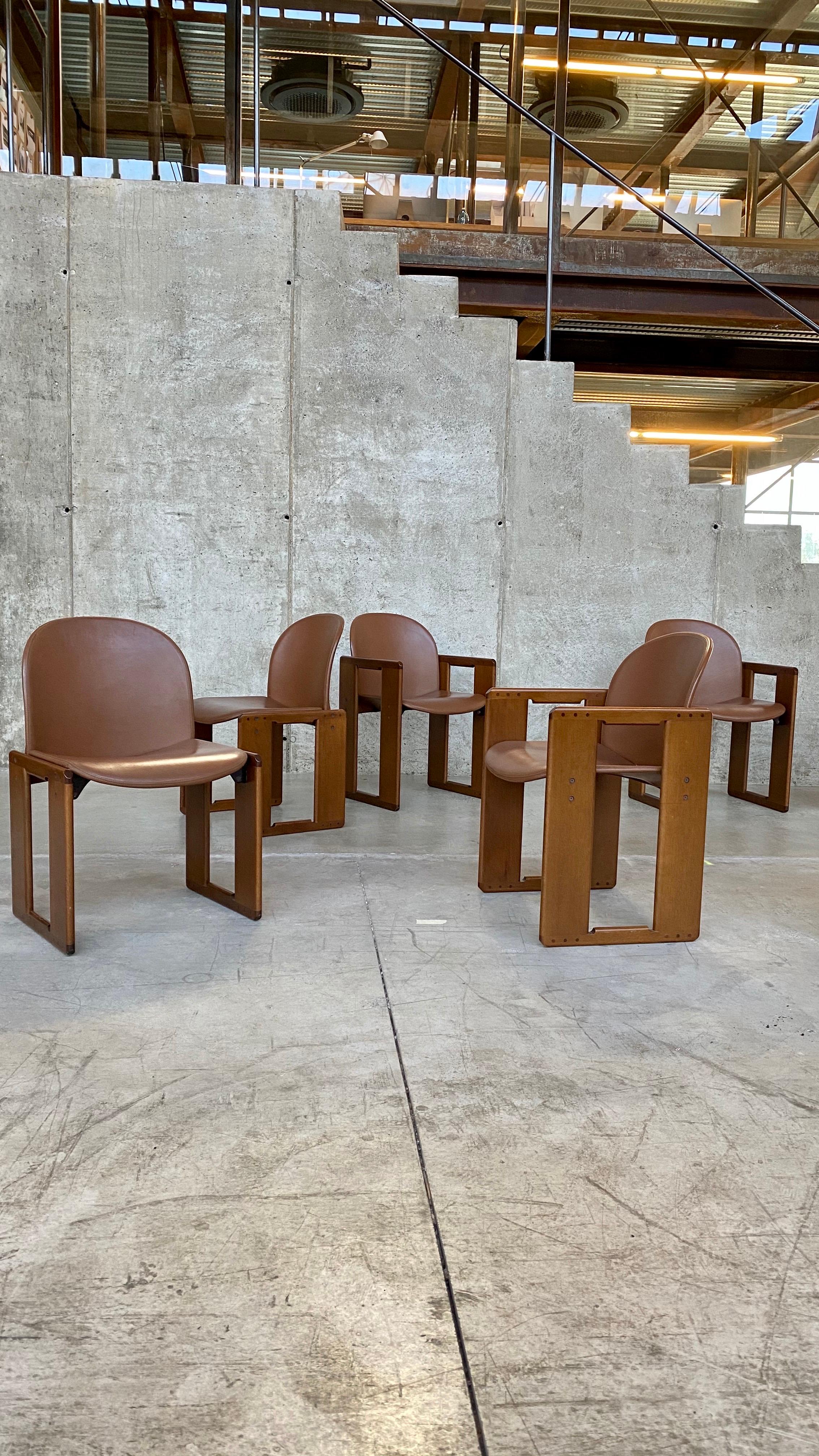 Afra & Tobia Scarpa “Dialogo” Dining Chairs for B&B Italia, 1974, Set of 8 2