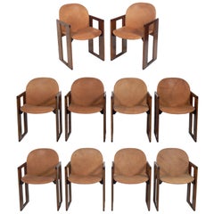 Afra & Tobia Scarpa Dialogo Dining Chairs, Set of 10