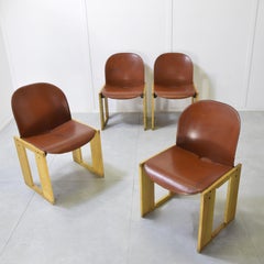 Afra Tobia Scarpa Dialogo set of four Dialogo chairs 1970s.