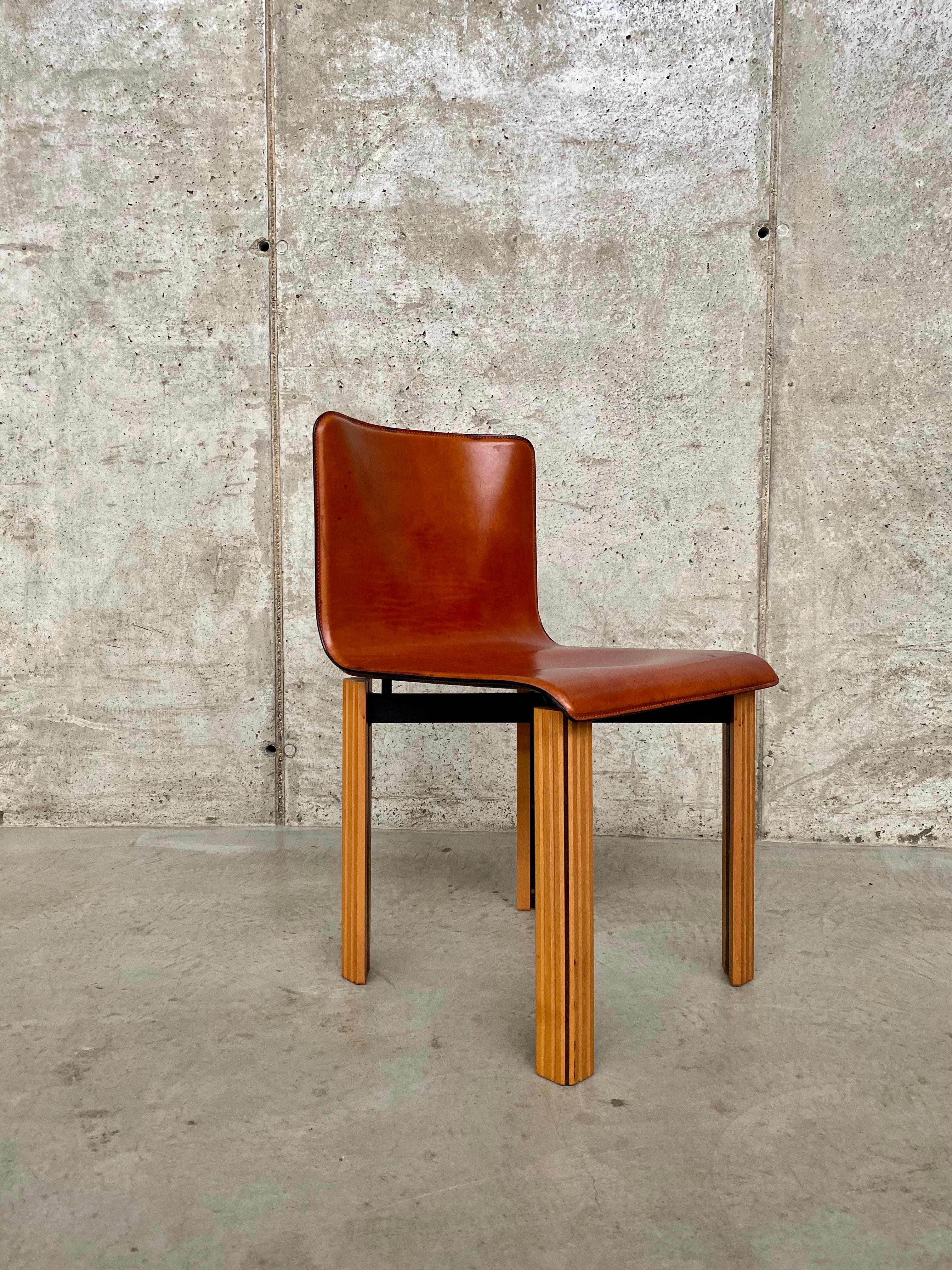 Afra & Tobia Scarpa Dining Chairs for Gavina, 1968, Set of 4 6