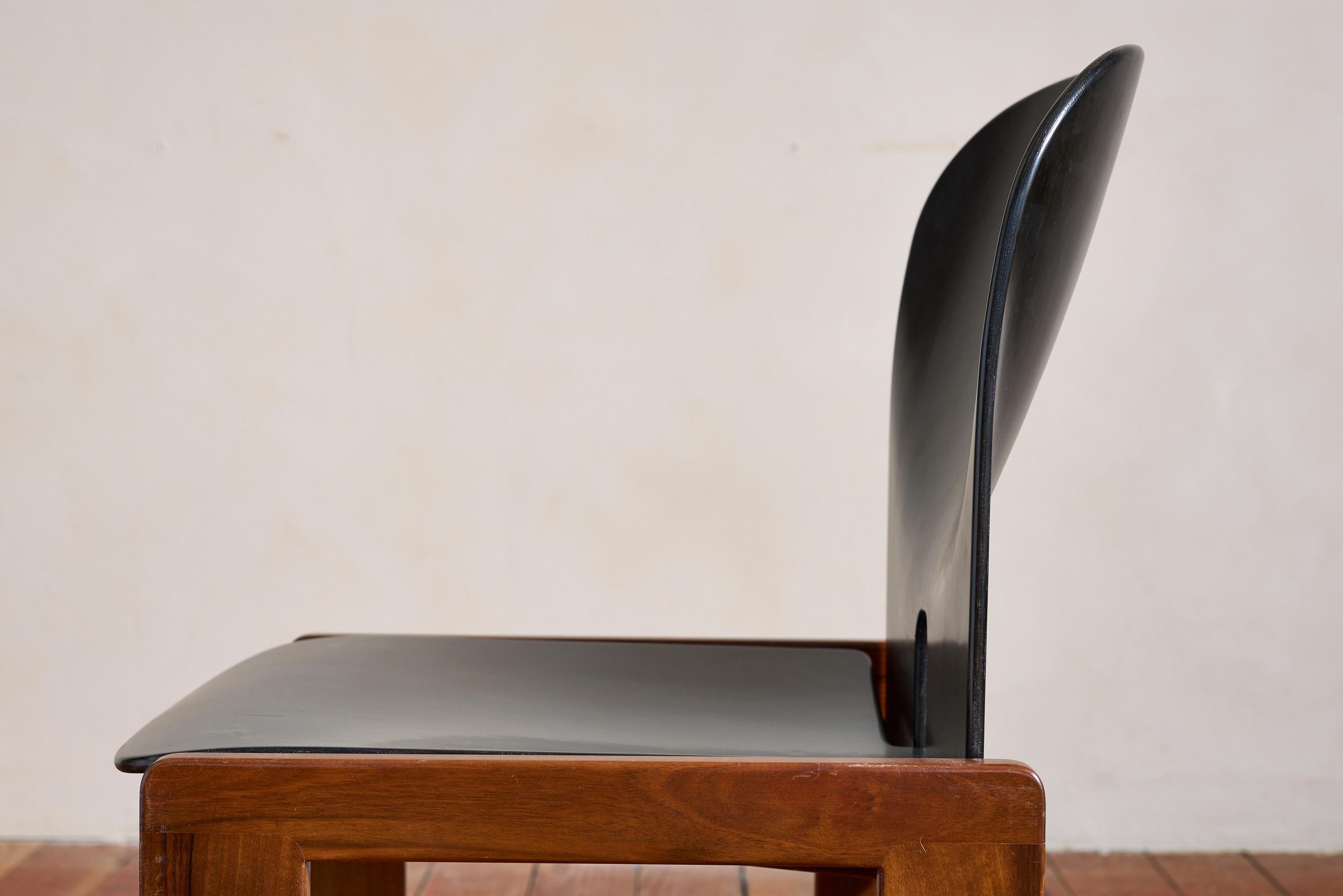 Chaises de salle à manger Afra & Tobia Scarpa - Lot de 6 en vente 5