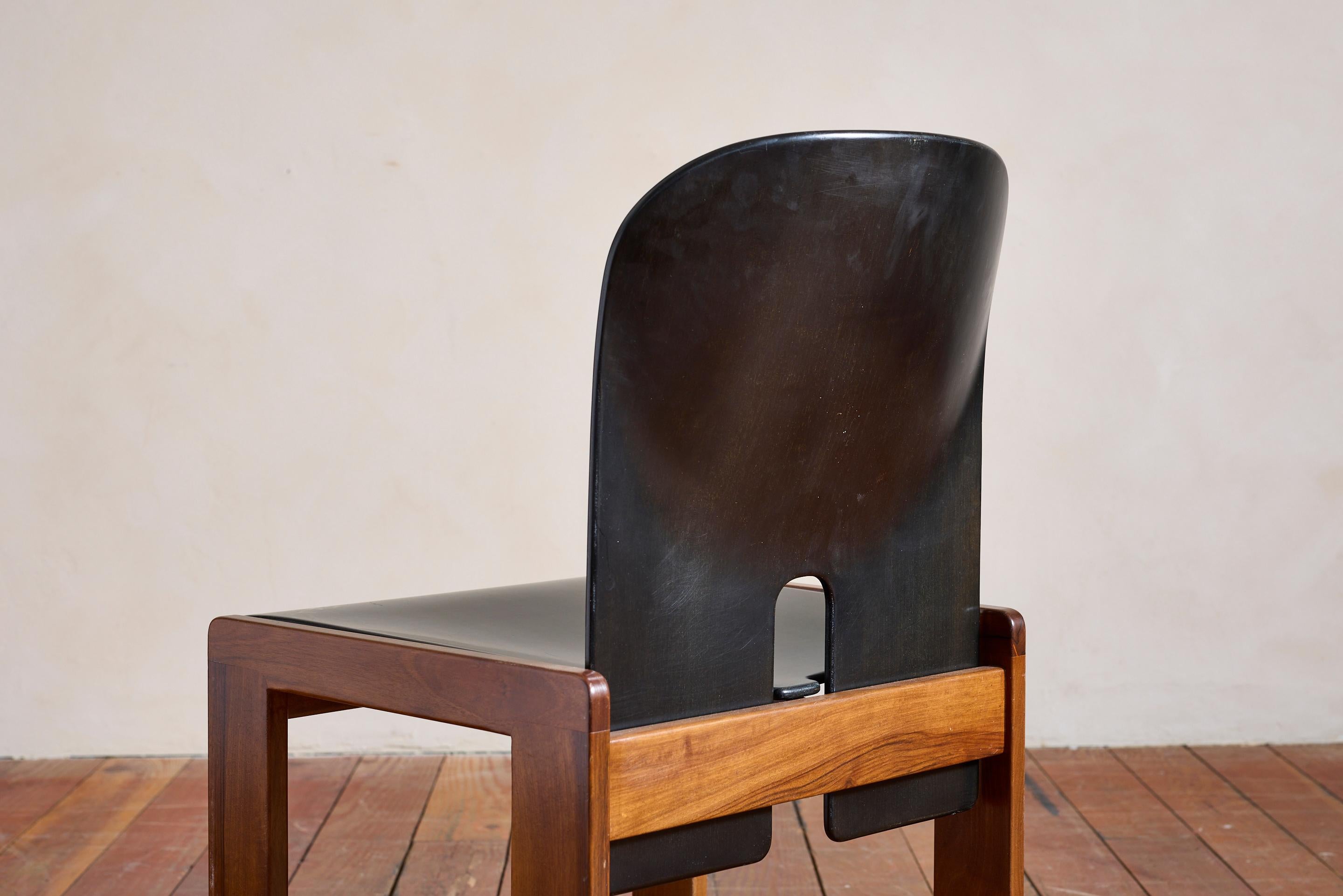Chaises de salle à manger Afra & Tobia Scarpa - Lot de 6 en vente 7