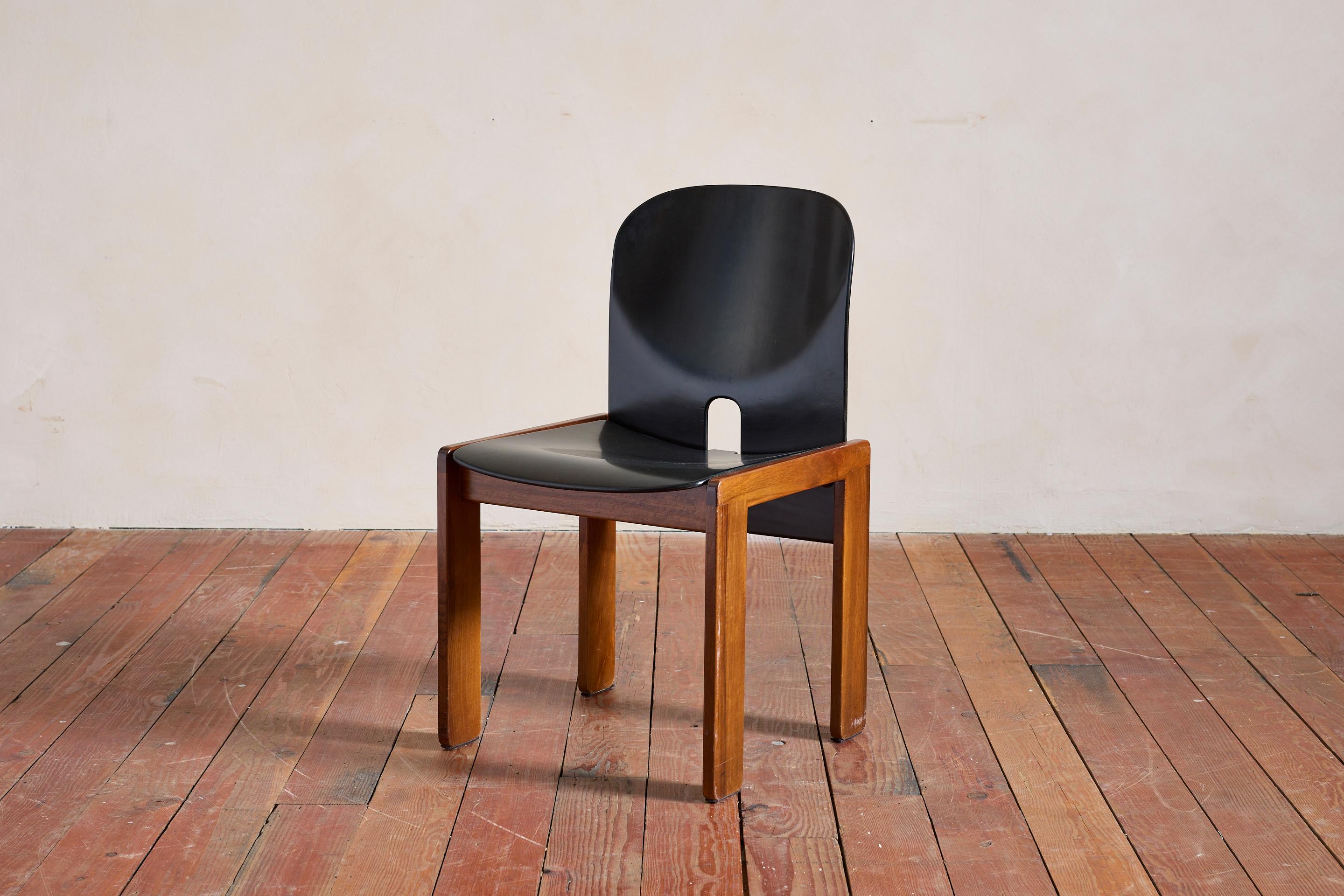 Chaises de salle à manger Afra & Tobia Scarpa - Lot de 6 Bon état - En vente à Beverly Hills, CA