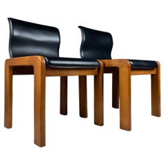 Retro Afra & Tobia Scarpa Dining Room Chairs, Italy 1966, Set of 2