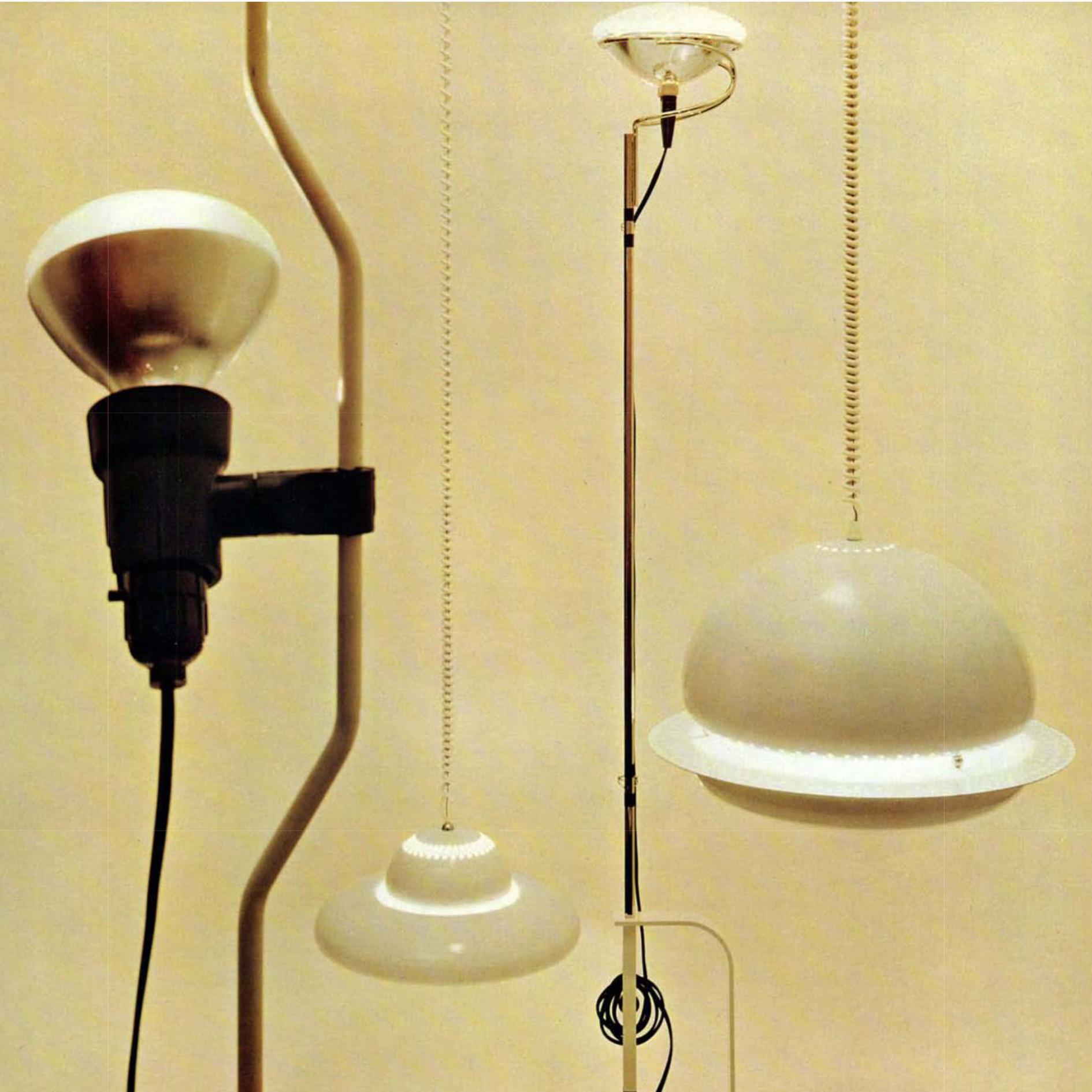 Lacquered Afra & Tobia Scarpa, Fior di loto, A Pendant Light, Flos, 1960s For Sale