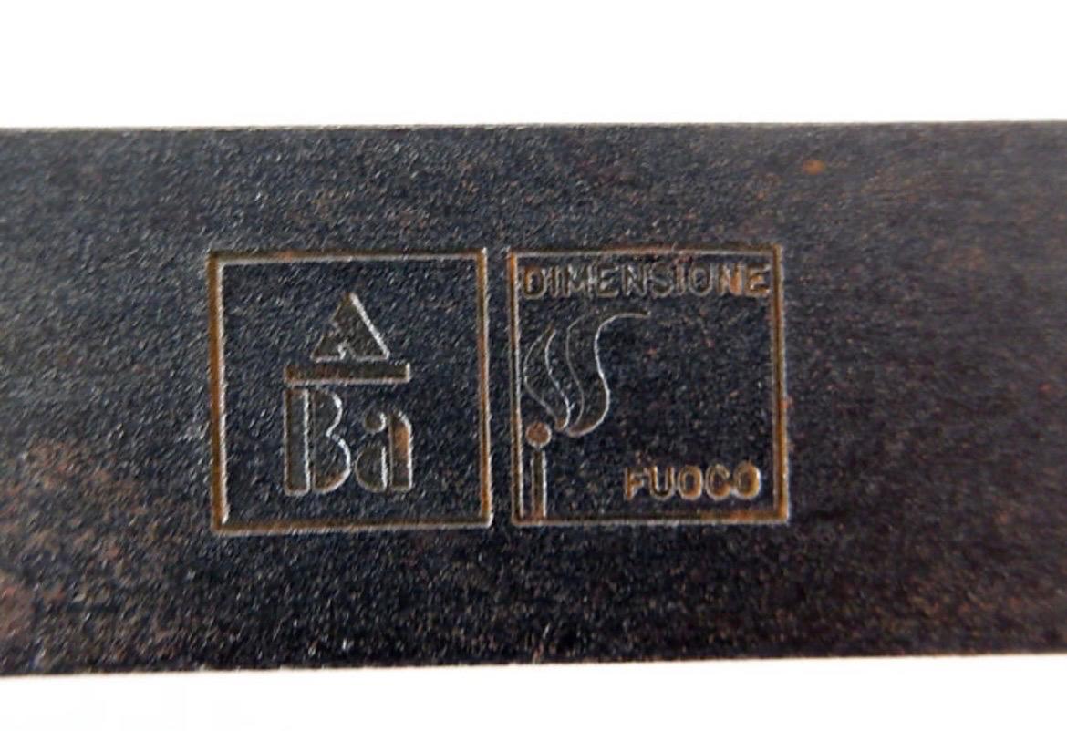 Metal Afra & Tobia Scarpa Fire tool set - Ed. Dimensione Fuoco - Circa 1983