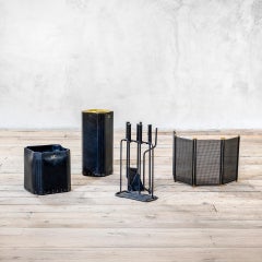 Ensemble d'accessoires de cheminée Afra & Tobia Scarpa, Dimensione Fuoco, 1970