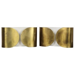Afra
Tobia Scarpa Foglio Flos Par De Apliques De Latón Zapponato Diseño 1967
