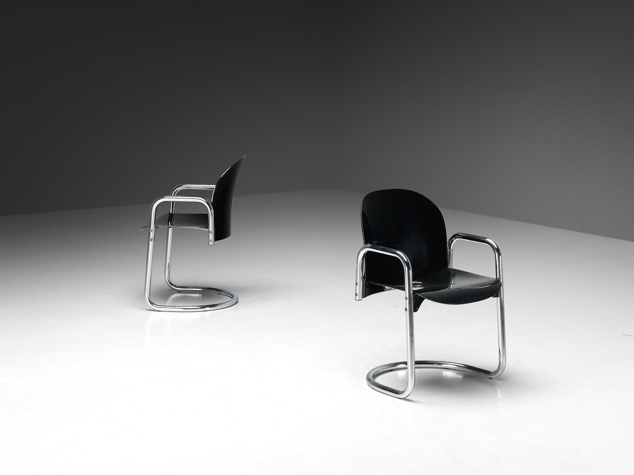 Italian Afra & Tobia Scarpa for B&B Italia 'Dialogo Dessau' Dining Chairs  For Sale