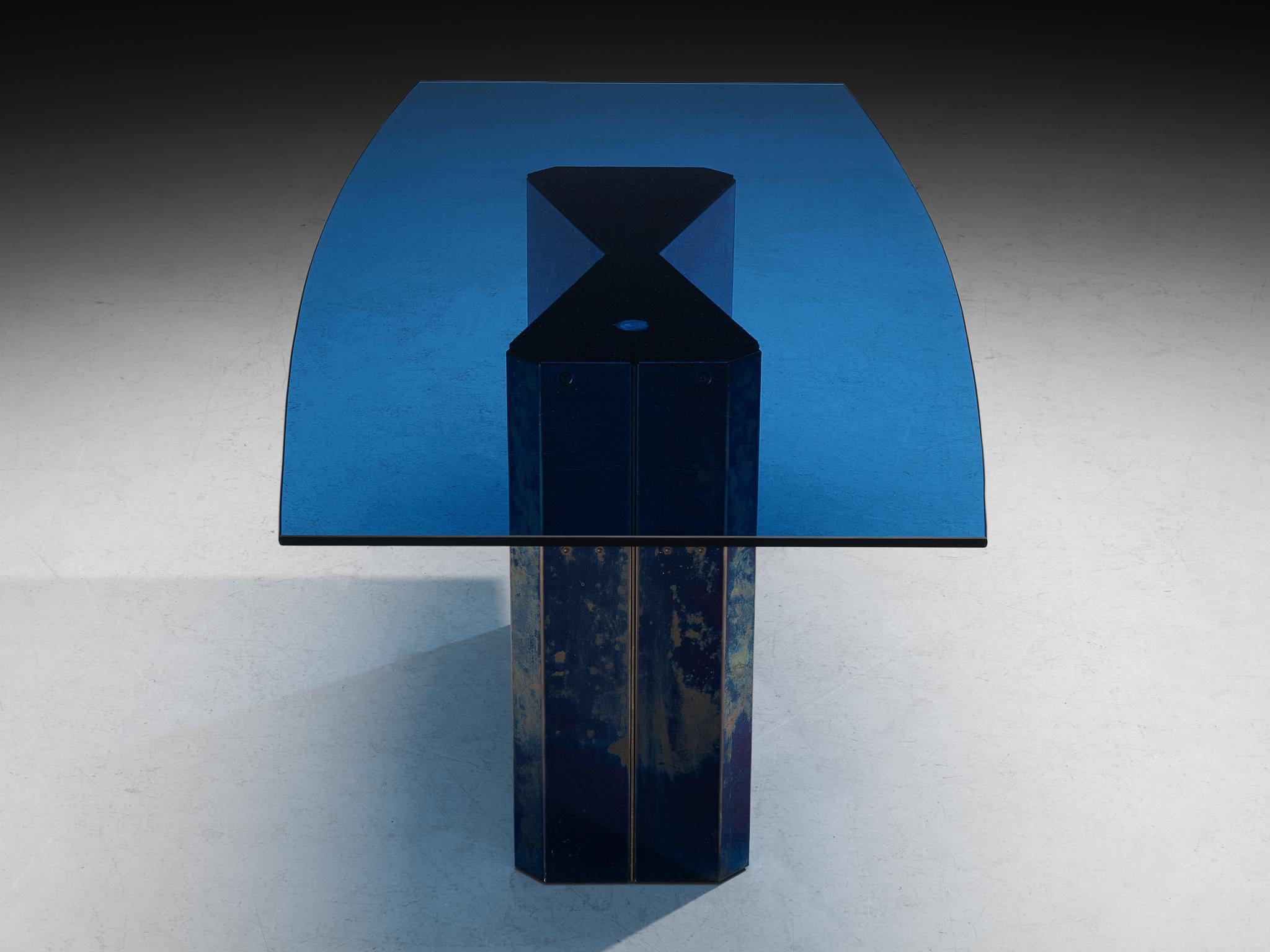 Italian Afra & Tobia Scarpa for B&B Italia Rare 'Polygonon' Dining Table For Sale
