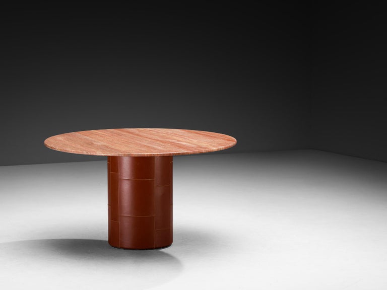 Afra and Tobia Scarpa for B&B Italia 'Tobio' Dining Table in Red