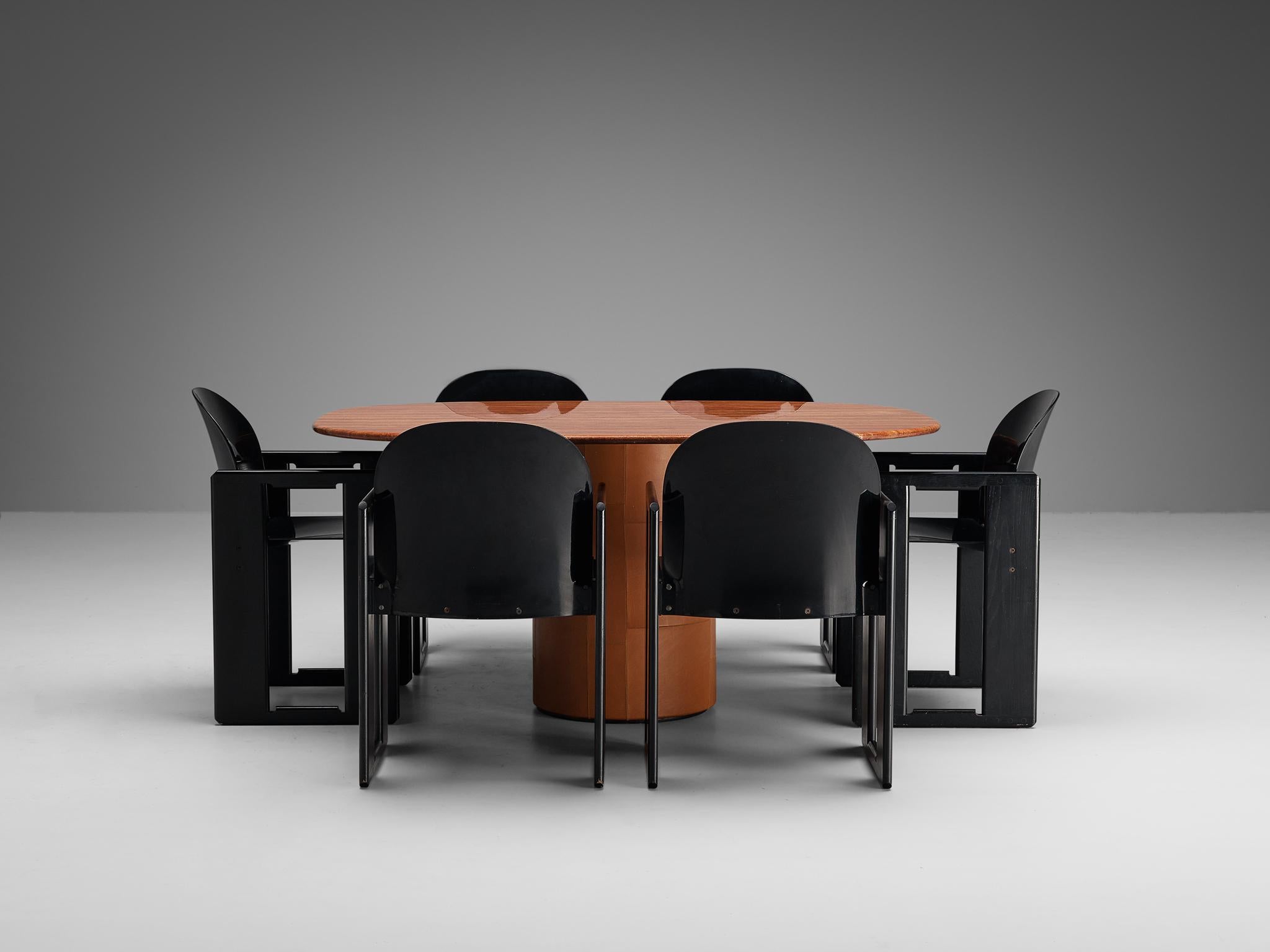 Afra & Tobia Scarpa for B&B Italia 'Tobio' Dining Table with Dialogo Chairs 1
