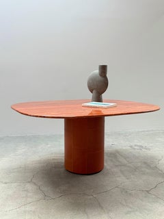 AFRA & TOBIA SCARPA FOR B&B ITALIA TRAVERTINE DINING TABLE „TOBIO“, ITALY 1970s