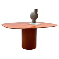 AFRA & TOBIA SCARPA FOR B&B ITALIA TRAVERTINE DINING TABLE „TOBIO“, ITALY 1970s