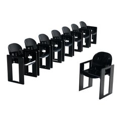 Afra & Tobia Scarpa for B&B Set of Eight 'Dialogo' Dining Chairs