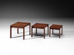 Afra & Tobia Scarpa for Cassina '777' Nesting Tables in Walnut
