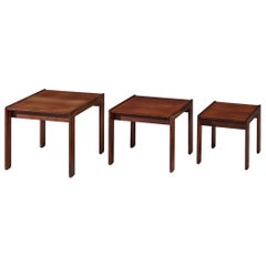 Afra & Tobia Scarpa for Cassina '777' Nesting Tables in Walnut