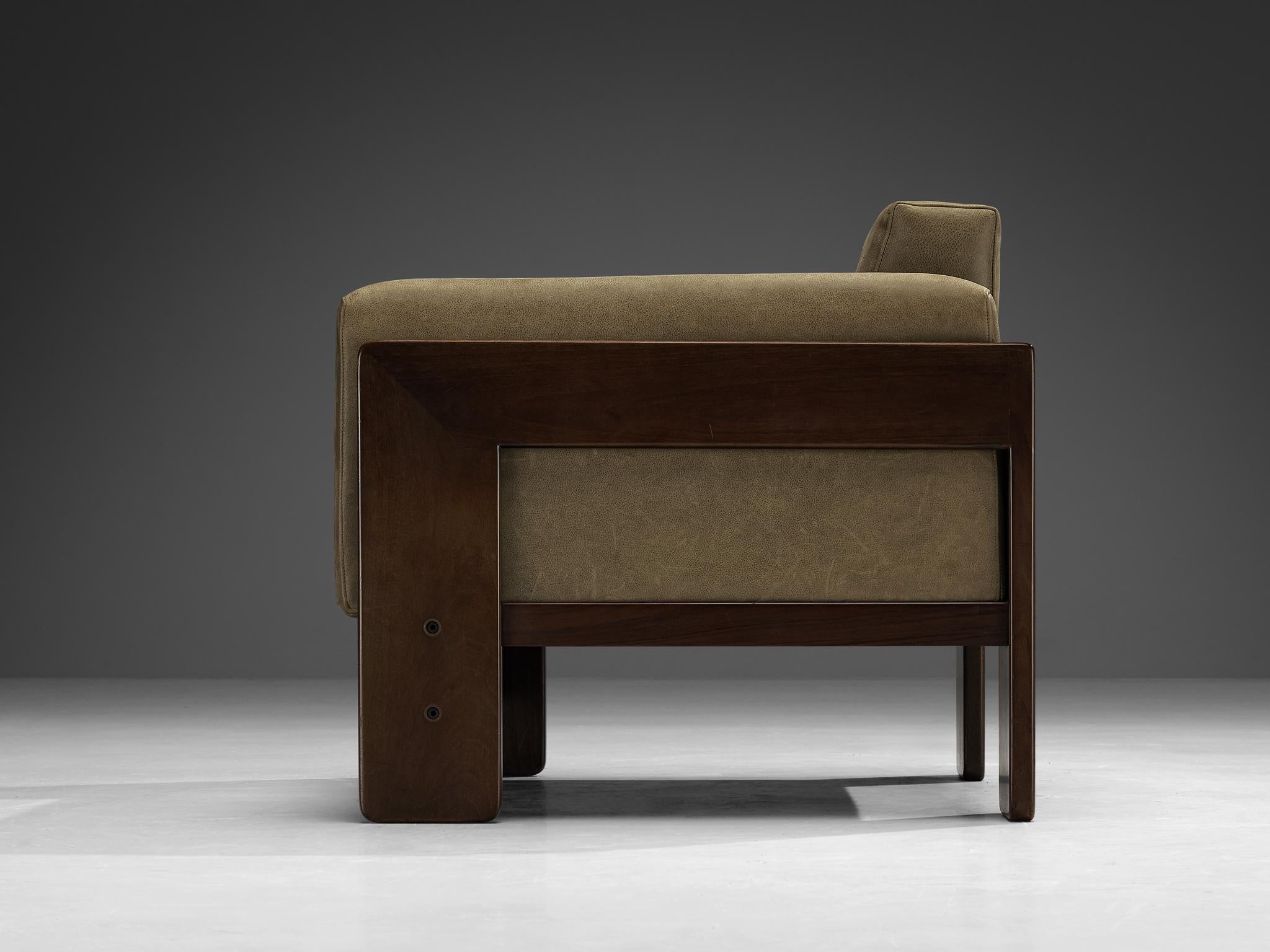 Mid-20th Century Afra & Tobia Scarpa for Cassina 'Bastiano' Lounge Chair in Leather