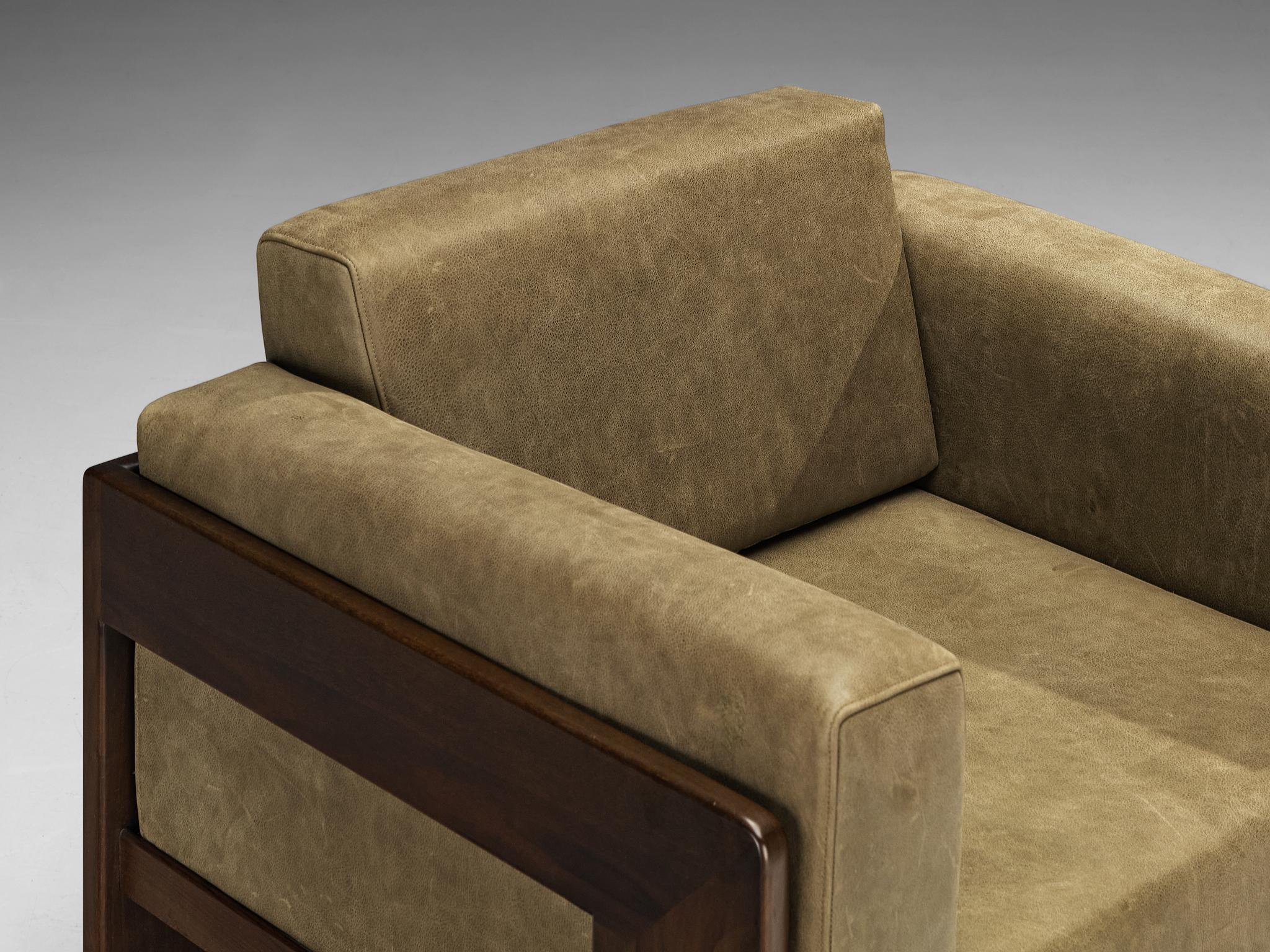 Afra & Tobia Scarpa for Cassina 'Bastiano' Lounge Chair in Leather 1