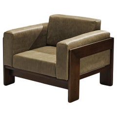 Afra & Tobia Scarpa for Cassina 'Bastiano' Lounge Chair in Leather