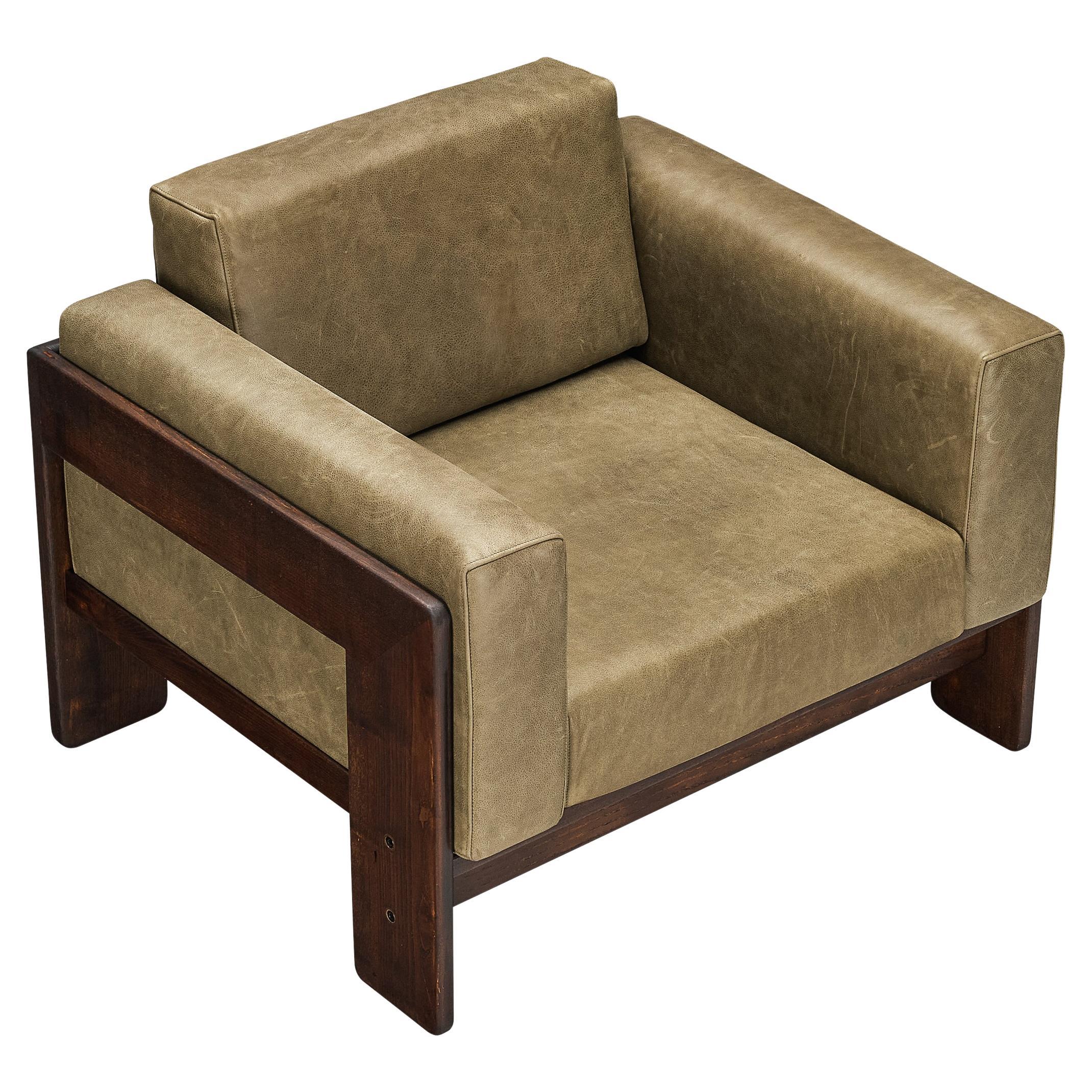 Afra & Tobia Scarpa per Cassina Sedia da salotto 'Bastiano' in pelle
